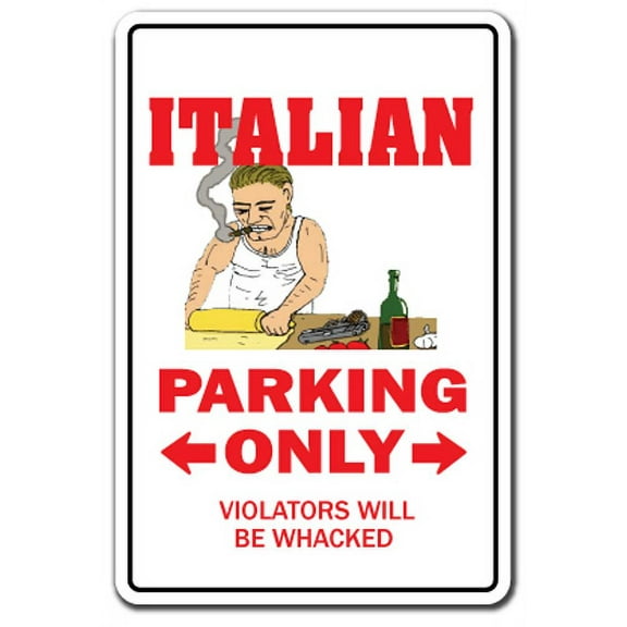 Italian Flag Street [3 Pack] of Vinyl Decal Stickers | 1.5" X 7" | Indoor/Outdoor | Funny decoration for Laptop, Car, Garage , Bedroom, Offices | SignMission