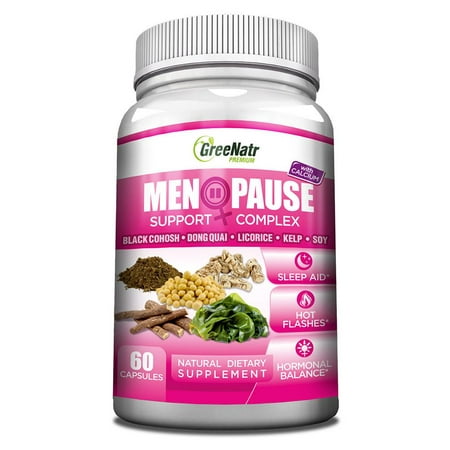 Herbal Menopause Support Complex for Hot Flashes, Night Sweats & Mood Swings (Best Treatment For Menopause Mood Swings)