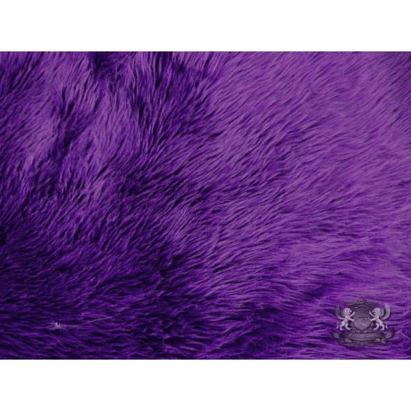 Faux Fur Shaggy Purple