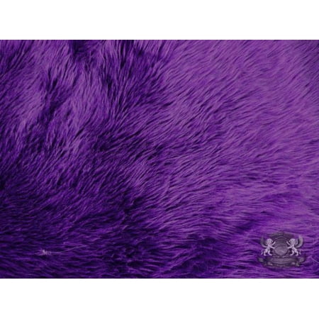 Faux Fur Shaggy Purple