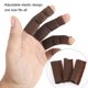 thumbnail image 3 of Sonducket Paquete de 3 protectores de pelado de pesca Guantes de punta de dedo Agua dulce Agua salada Lago Protección de peces Mangas Accesorios Marrón Type3 NO3 Sonducket OD024798-03, 3 of 6