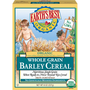 Earth's Best Organic Infant Cereal, Whole Grain Barley, 8 oz. Box