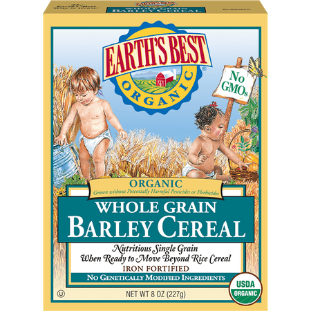 Earth's Best Organic Infant Cereal, Whole Grain Barley, 8 oz. Box