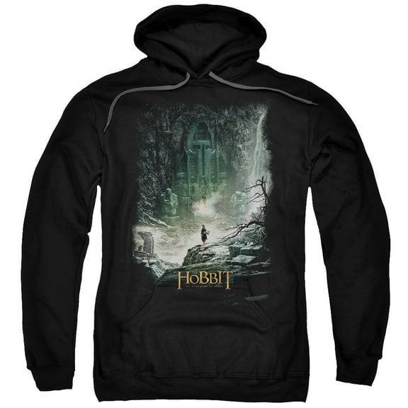 Hobbit At Smaug'S Door Adult Pullover Hoodie Sweatshirt Black