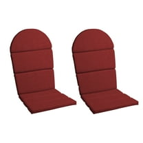 ARDEN Outdoor Foam Adirondack Cushion, Set of 2, 21.5 x 19, Water repellent, Fade Resistant, Foam Cushion for Adirondack Chairs 21.5 x 19, Ruby Red Leala
