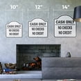 thumbnail image 2 of Cash Only No Checks No 12" X 12" Sign | Indoor/Outdoor Plastic | SignMission Designer Novelty Gift Funny Joke Gag Road Garage, 2 of 4
