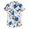 thumbnail image 2 of POTETI Men Summer Shirts Beach Hawaiian Tropical Short Sleeve Casual Button Down Shirt Tops, 2 of 9