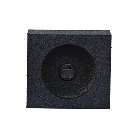 6.5 in. Pair Unloaded Speaker Boxes, Black