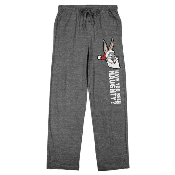 Looney Tunes Have You Been Naughty Men's Athletic Heather Sleep Pajama Pants-Medium