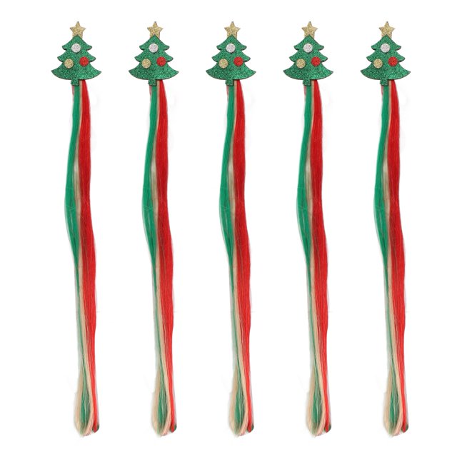 Hair Extensions Clip,5Pcs Christmas Hair Extensions Hair Extensions Christmas Hair Extensions High-Intensity Output