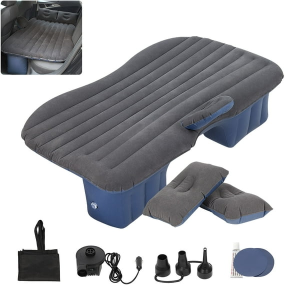 Black Car Mattress, Universal Foldable Auto Bed for SUV Backseat & Trunk | Portable Memory Foam Mattress with Storage Bag for Travel, Camping, and Road Trips