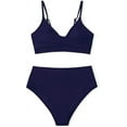 thumbnail image 4 of Women's One Piece Swimsuit Ruffle Lace Up Beach Bathing Suit Tummy Control Swimsuit Bathing Costume, 4 of 4