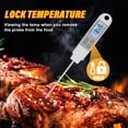 thumbnail image 4 of Instant Read Meat Digital Food Grade Probe Thermometer, Smart Ultra Fast with Backlight and Calibration Thermometer for Kitchen, Outdoor Grilling and BBQ (Red), 4 of 7