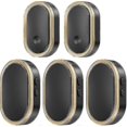 thumbnail image 1 of Black Friday Wireless Doorbell Set, Ip55 Waterproof Wireless Doorbell, Led Flashing, Range Of 300 Metres, 2 Transmitters + 3 Receivers, 36 Ringtones, 1 of 4