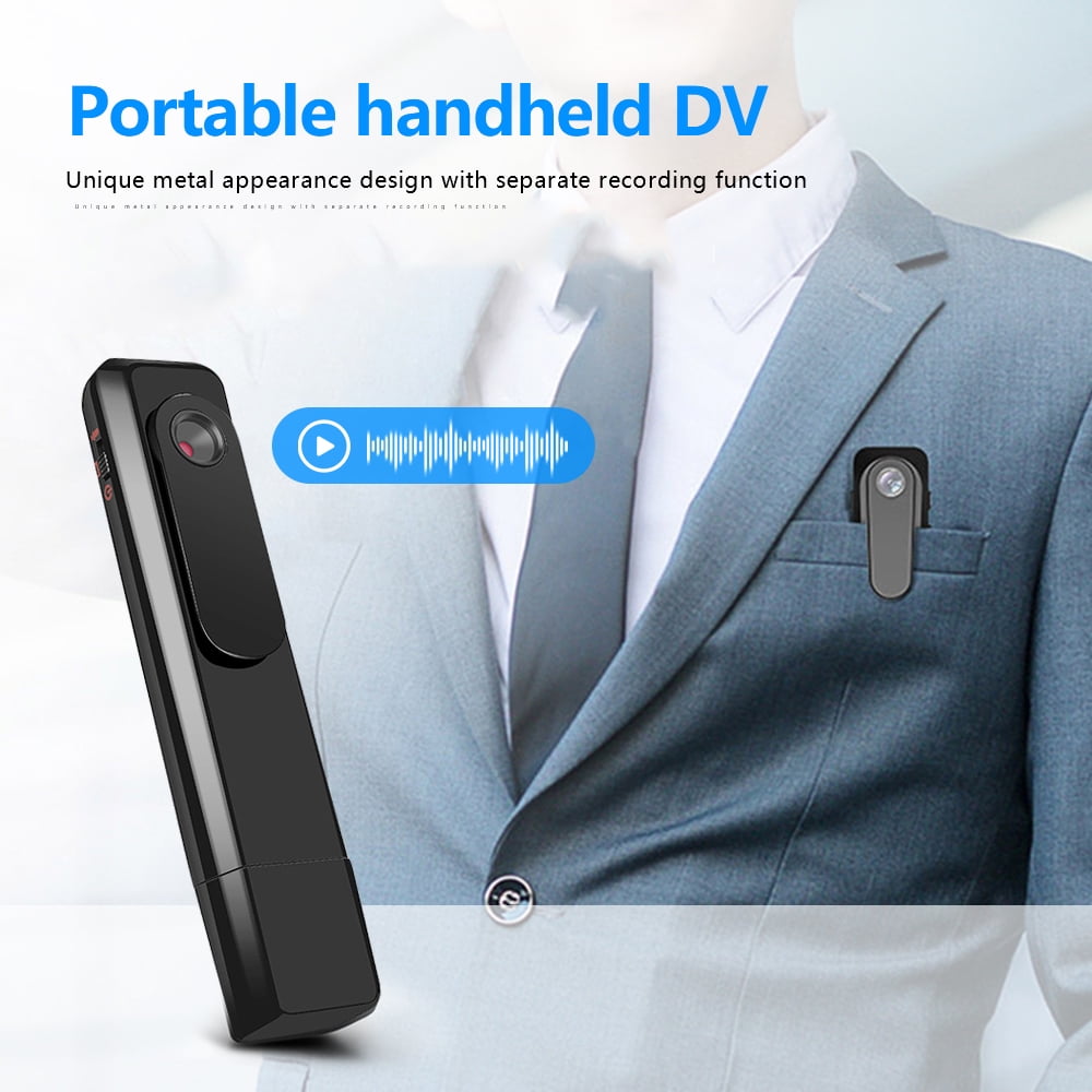 Body Camera HD 1080P Wearable Mini Pen Camera Portable Cop Pocket Cam Convert Video Recorder USB/One Key Fast Record Police Body Cameras for Home/Office
