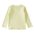 thumbnail image 7 of yocbz Girl Long Sleeve Shirts Toddler Girls Long Sleeve Shirts Kids Crewneck T-Shirts Fall Tops Tees Light Green,Size for 11-12 Years, 7 of 7