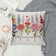 thumbnail image 2 of JEUXUS  Grandma's Garden Pillow Birth Month Flower with Grandchildren Names Mother's Day, Family Name Pillow, Gift for Her, Birth, for Grandma, Mom, Nana, Mimi/Gift-720, 2 of 5