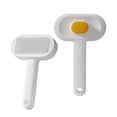 thumbnail image 2 of Pet Deshedding Brush, Pet Removal Brush, Dog Deshedding Brush, 5inHandle, White Plastic, Paw Print, Short Cat Brush, Dog Grooming Tools, Detangling Brush, 1 Pc, 2 of 6