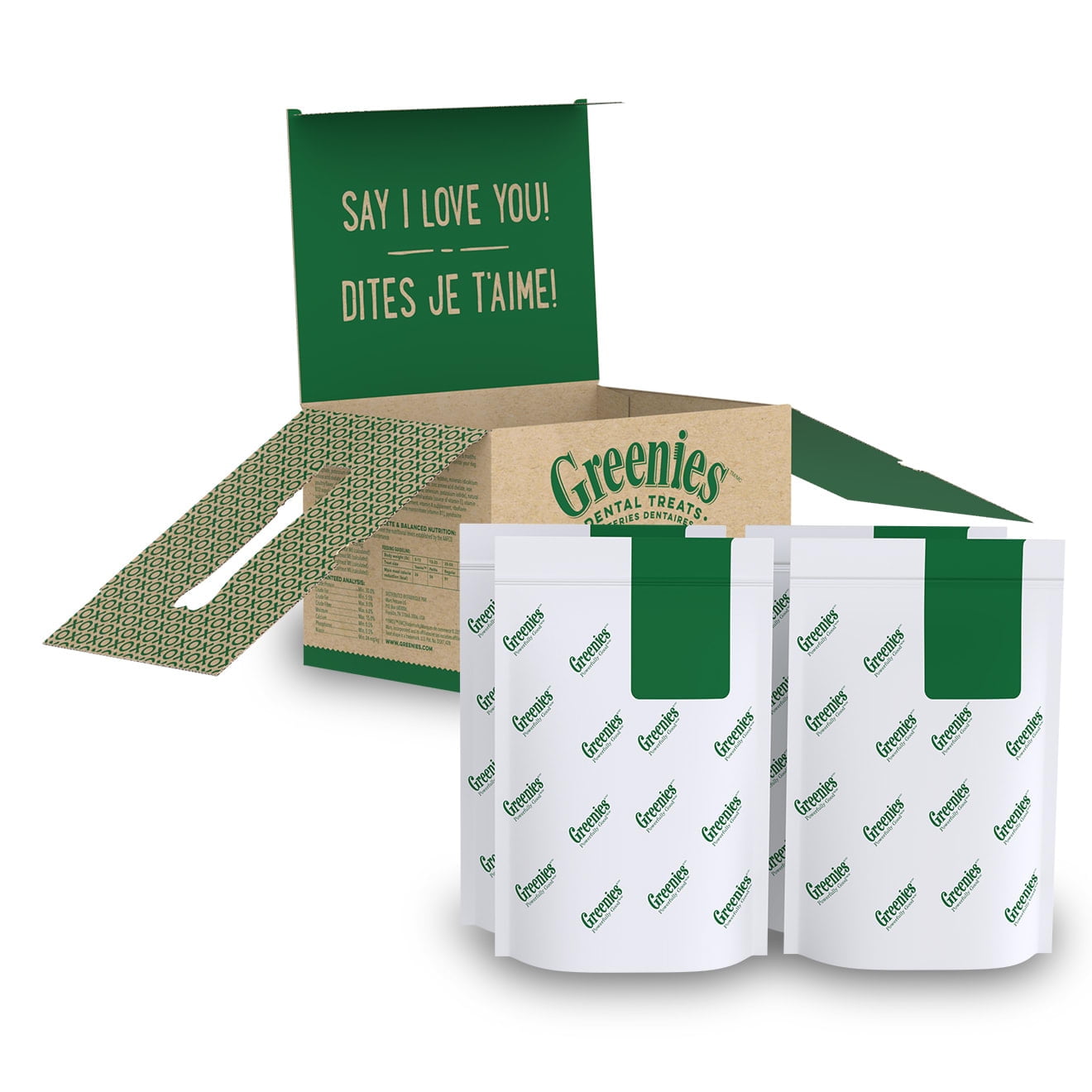 Greenies Original Flavor Dental Treats for Dogs, 18 oz Pouch (4 Pack), Shelf-Stable