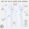 thumbnail image 2 of His and Hers Robes | Set of Two Terry Matching Couples Bathrobes with His & Hers Monograms, 2 of 10