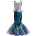 thumbnail image 6 of KAWELL Mermaid Costume Dress for Toddler Girls Cosplay Ariel Outfit Halloween Birthday Party Dress Up, 6 of 6