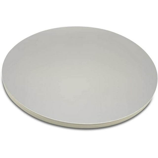 Mombake Planches à Gâteau Rondes, Lot de 10 Présentoirs à Gâteau Base Ronde Planche à Gâteau en Carton (Argent, 10 Pouces)