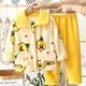 thumbnail image 2 of Pijamas de franela para niñas, forro polar grueso de invierno, ropa de casa de vellón coral para niñas, traje de otoño e invierno para niños, 2 of 6