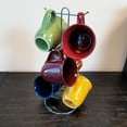 thumbnail image 3 of Cafe Amaretto Set of 6 Assorted Mugs with Wire Rack, 3 of 4