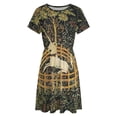 thumbnail image 4 of The Unicorn Is in Captivity And No Longer Dead Short Sleeve Dress Women Summer Evening Dresses Ladies Sundress, 4 of 7