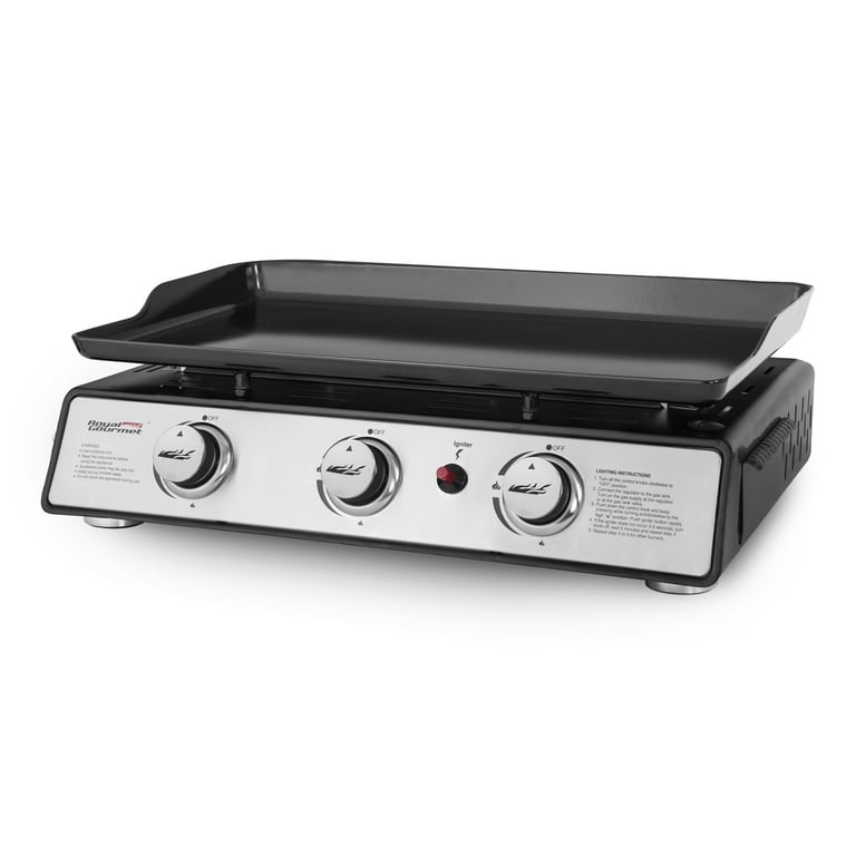 Royal Gourmet Pd1300 Portable 3-Burner Propane GAS Grill Griddle