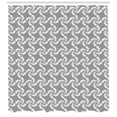 thumbnail image 3 of Ambesonne Geometric Shower Curtain, Nested Concentric Squares, 69"Wx75"L, Grey and White, 3 of 3