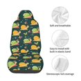 thumbnail image 3 of Lsque Snails And Butterfies Pattern Car Seat Covers for Front Seats , Waterproof Seat Covers for Cars, Sporty Front Seat Covers,Car Seat Cover Protector Front Seats, 3 of 5