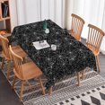 thumbnail image 2 of Duangreer Halloween Rectangle Tablecloth, Black Spider Web Print Waterproof Wrinkle Resistant Table Cover with for Party Decorations, 52 x 70 Inch, 2 of 6