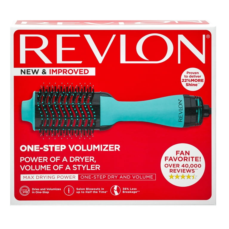 Revlon One-Step Hair Dryer & Volumizer Hot Air Brush, Mint