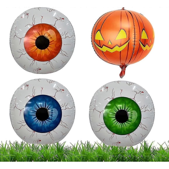 Halloween Inflatable Balloon, Halloween Inflatables Eyeball Balloon, Waterproof Blow-up Halloween Decorations For Yard Garden, Quick Inflation