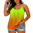 thumbnail image 5 of UVEASISHA Plus Size Cami Tops for Women Scoop Neck Spaghetti Strap Flowy Tank Shirts Summer Casual Wear Green 4XL, 5 of 8