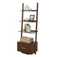 thumbnail image 3 of HomeStock Lakefront Luxury Bookcase - Spacious Tiers for Books and Collectible, Stylish Addition for Home or Office, Ideal for Displaying Books and Decor-Color:Driftwood,Size:5 Tier, 3 of 3