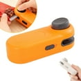 thumbnail image 2 of Mini Bag Sealer with Magnet, 1 Pc 2025 Portable Handheld Chip Bag Sealer, Mini Bag Cutter and Sealer for Chip, Resealer Machine for Food, Snacks, Kitchen, 3.81x1.45x1.45 Inch, Orange, 2 of 9
