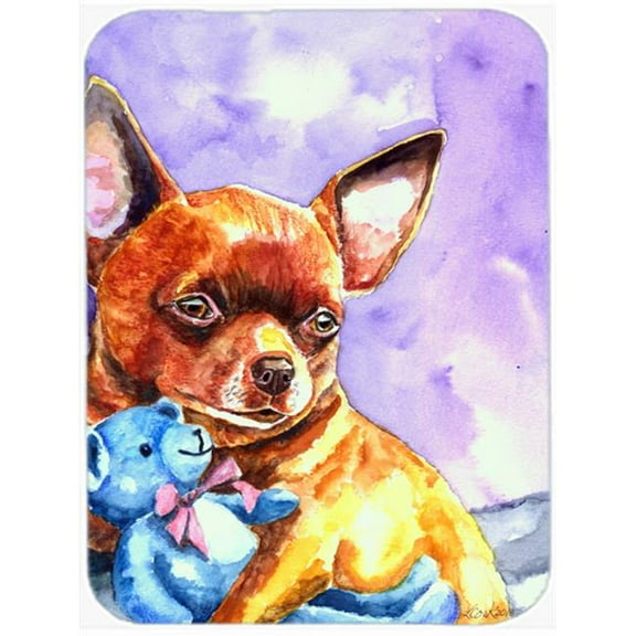 Chihuahua With Teddy Bear Mouse Pad, Hot Pad & Trivet