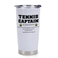 thumbnail image 2 of Tennis Captain Gifts Tennis Gifts, 20 Oz Insulated Tumbler, Tumbler with Lid, Vacuum Travel Coffee Mug Stainless Steel Cup Sport Accessories Gift for Women Men Sports Loves Friend Christma, 2 of 8