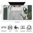 thumbnail image 5 of Long Mouse Pads for Desk,Green Boho Geometric and Plant (4) Desk Mats on Top Of Desks, Desk Mouse Pad Extra Large with 3mm Non-Slip Base and Stitched Edge for Gaming,Work,Home 47.3"x23.6", 5 of 5