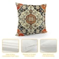 thumbnail image 4 of Fenyluxe Boho Throw Pillow Covers, Orange Bohemian Throw Pillows Colorful Decorative Couch Pillow Covers, Floral Pattern Decorative Pillow Covers, Boho Pillow Covers for Bed Couch 18x18in, 4 of 5