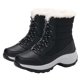 thumbnail image 4 of Botas de nieve Botines cálidos de felpa impermeables con cordones para mujer zapatos de invierno antideslizantes de talla grande FLhrweasw Nuevo, 4 of 6