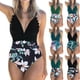 thumbnail image 2 of Soidarity Traje de baño de mujer Traje de baño de moda Traje de baño de moda Verde + Flor blanca S Deportes acuáticos Negro+Flor Negra 2XL Soidarity OD021064-15, 2 of 6