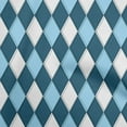 thumbnail image 1 of oneOone Cotton Poplin Teal Blue Fabric Argyle Craft Projects Decor Fabric Printed By The Yard 56 Inch Wide, 1 of 4