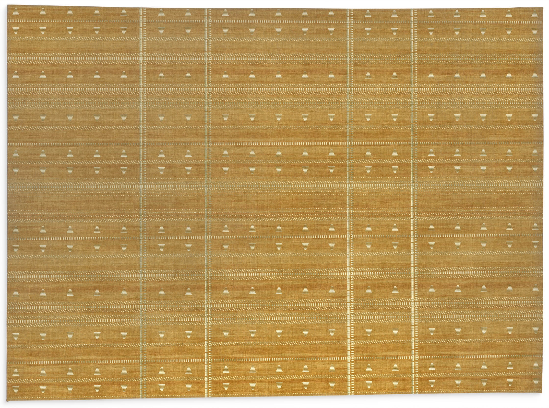 HEDDLE GOLD Kitchen Mat By Becky Bailey
