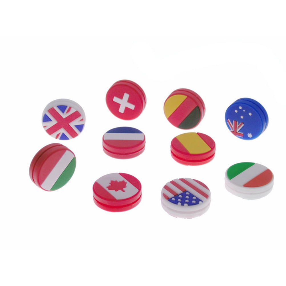 Amortisseur De Raquette Tennis Silicone - Lot De 9 Formes Amusantes, Anti-Vibrations, Pour Tennis Badminton Squash