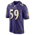 thumbnail image 2 of Men's Nike Malik Hamm  Purple Baltimore Ravens Team Game Jersey, 2 of 3