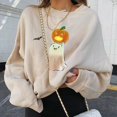 thumbnail image 2 of OUSITAID Halloween Mode Chandails Décontractés à Manches Longues Imprimés pour Femmes Hauts EAN13, 2 of 5
