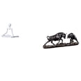 thumbnail image 1 of Figura de escritorio,Escultura abstracta de pensador para decoración de oficina y hogar.,Estatua de escritorio,Figura decorativa de pelea de toros y osos,Colecciones de esculturas de, 1 of 8